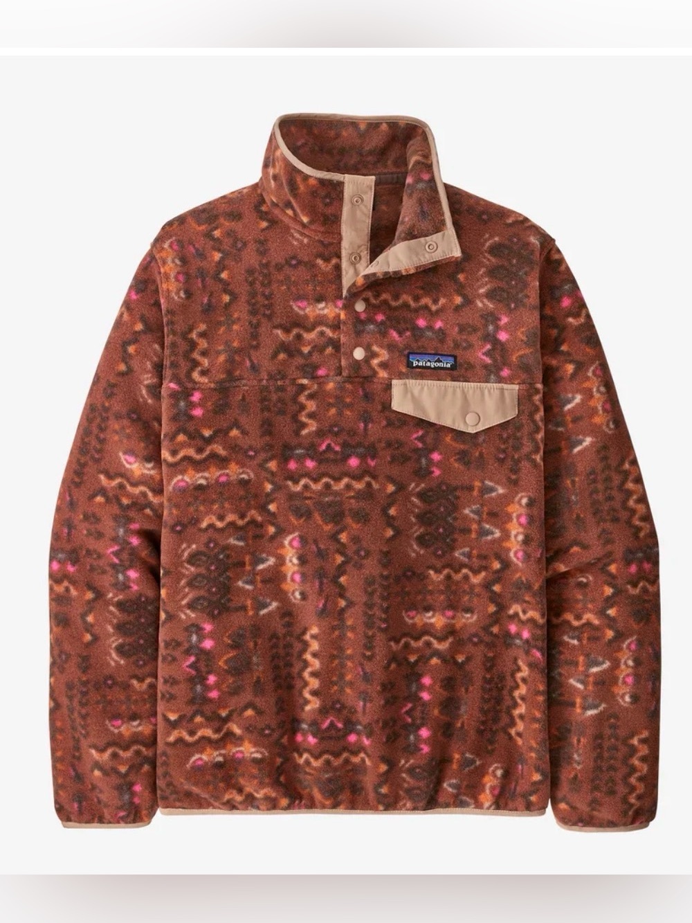 Patagonia Women's Synchilla Snap-T Fleece Pullover Wandering Woods Aztec Small